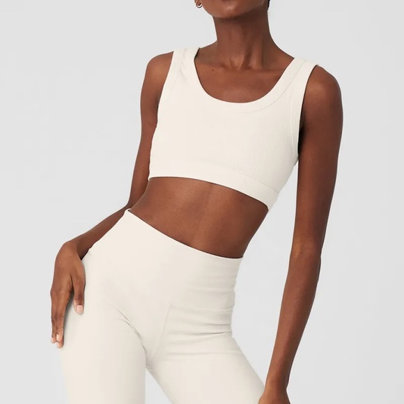 White Ribbed Tank Top - Picture 3 of 3